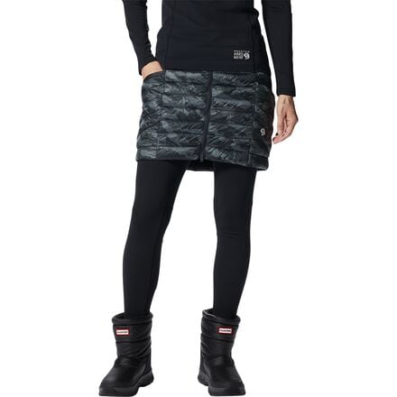 Mountain Hardwear - Ghost Whisperer Skirt - Women's - Black Paintstrokes Print