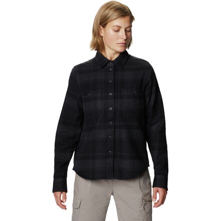 Mountain Hardwear - Plusher Long-Sleeve Shirt - Women's - Dark Storm