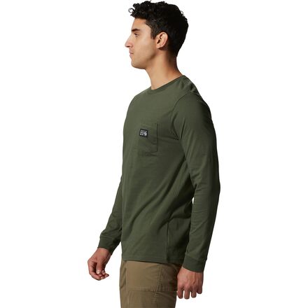 Mountain Hardwear - Logo Label Long-Sleeve Pocket T-Shirt - Men's