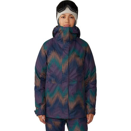 Mountain Hardwear - FireFall/2 Insulated Jacket - Women's - Blurple Zig Zag Print