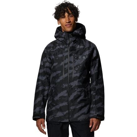 Mountain Hardwear - Boundary Ridge GORE-TEX 3L Jacket - Men's - Black Brushstrokes Print