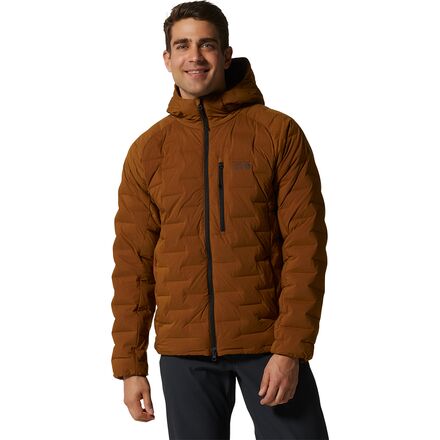 Mountain Hardwear - StretchDown Hooded Jacket - Men's - Golden Brown