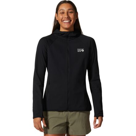 Mountain Hardwear - Mountain Stretch Full-Zip Hooded Jacket - Women's - Black