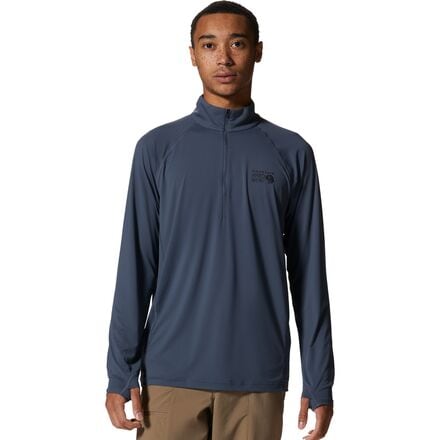Mountain Hardwear - Crater Lake 1/2-Zip Shirt - Men's - Blue Slate