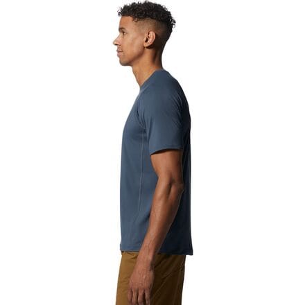 Mountain Hardwear Men's Crater Lake Short Sleeve Shirt, Large, Blue