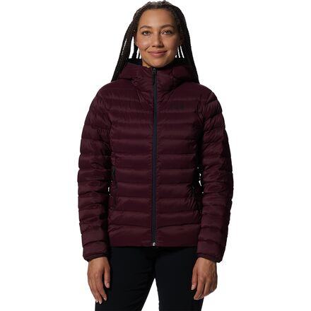 Mountain Hardwear - Deloro Down Full-Zip Hooded Jacket - Women's - Cocoa Red