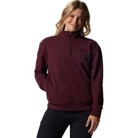 Mountain Hardwear Logo 1/4-Zip Sweatshirt - Women's - Clothing