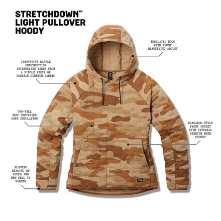 Mountain Hardwear - Stretchdown Light Pullover Hoodie - Women's