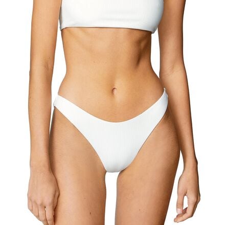 MIKOH - Lona Bikini Bottom - Women's - Ribbed Ecru