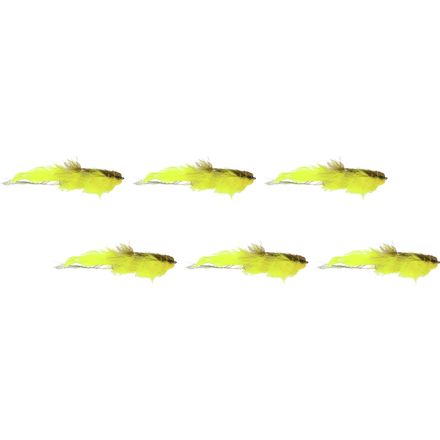 Montana Fly Company - Galloup's Flatliner - 6 Pack - Olive/Yellow