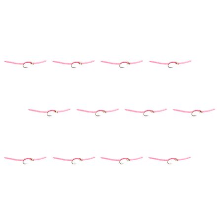 Montana Fly Company - Silverman's Sparkle Worm - 12-Pack - Pink