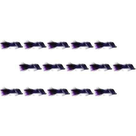 Montana Fly Company - Coffey's Articulated Sparkle Minnow - 12 Pack - Purple