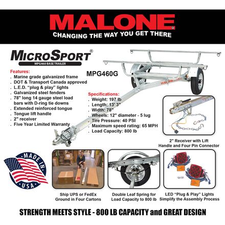 Malone Auto Racks - MicroSport Base Trailer