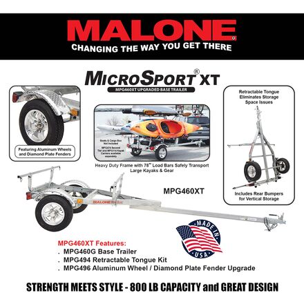Malone Auto Racks - MicroSport XT Kayak Trailer