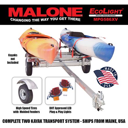Malone Auto Racks - EcoLight 2 Kayak Trailer
