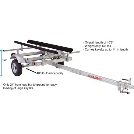 Malone Auto Racks - EcoLight Single Kayak Trailer