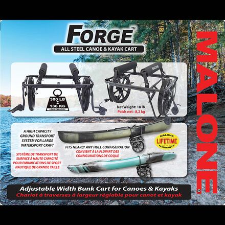 Malone Auto Racks - Forge Heavy Duty Steel Canoe & Kayak Cart