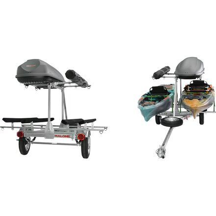 Malone Auto Racks - MicroSport Lowbed 2 Kayak Trailer With Spare Tire