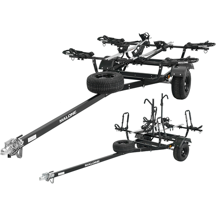 Malone Auto Racks - MicroSport Off-Road 2 Kayak/2 Bike Trailer With Spare Tire