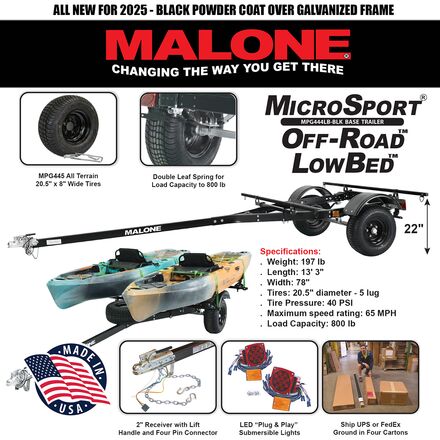 Malone Auto Racks - MicroSport Off-Road Low Bed Trailer