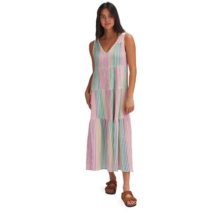 Marine Layer - Resort Corinne Maxi Dress - Women's - Rainbow Stripe