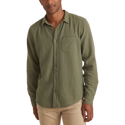 Marine Layer - Classic Fit Selvage Long-Sleeve Shirt - Men's - Dusty Olive