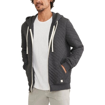 Marine Layer - Corbet Diamond Quilt Full-Zip Hoodie - Men's