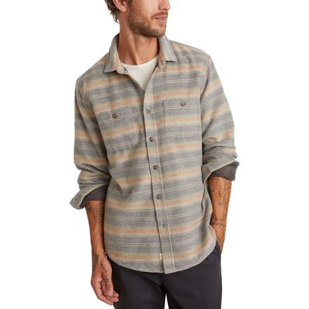 Marine Layer - Cotton-Wool Blend Overshirt - Men's - Multi Stripe