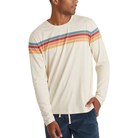 Marine Layer - Engineered Stripe Long-Sleeve T-Shirt - Men's - Sunset Stripe