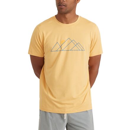 Marine Layer - Sport Crew Graphic T-Shirt - Men's - Ochre