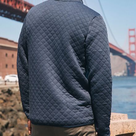Marine Layer - Corbet Diamond Quilt Full Zip Jacket - Men's