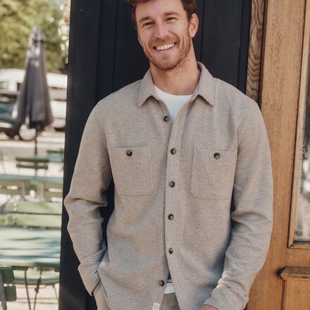 Marine Layer - Owen Herringbone Neps Overshirt - Men's