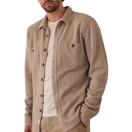 Marine Layer - Owen Herringbone Neps Overshirt - Men's