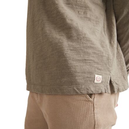 Marine Layer - Nirvana Heavy Slub Stripe Long-Sleeve Rugby Polo - Men's