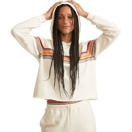 Marine Layer - Anytime Cropped Hoodie - Women's - Antique White