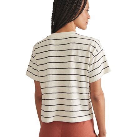 Marine Layer - Heavy Slub Boxy Crew Crop T-Shirt - Women's