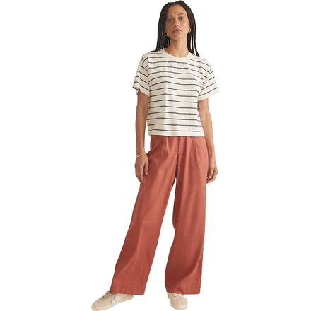 Marine Layer - Heavy Slub Boxy Crew Crop T-Shirt - Women's