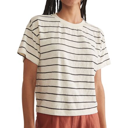 Marine Layer - Heavy Slub Boxy Crew Crop T-Shirt - Women's