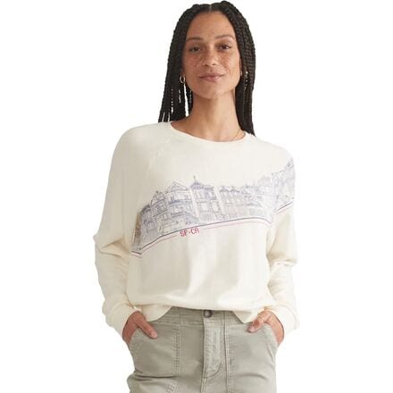 Marine Layer - Vintage Terry Graphic Sweatshirt - Women's - Natural
