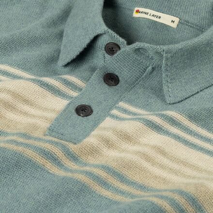 Marine Layer - Ellias Chest Stripe Sweater Polo - Men's