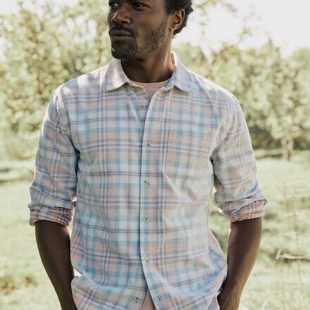 Marine Layer - Lightweight Plaid Cord Shirt - Men's