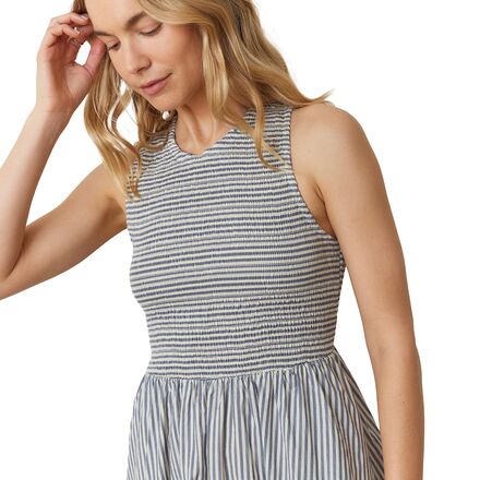 Marine Layer - Smocked Tank Stripe Midi Dress - Women's