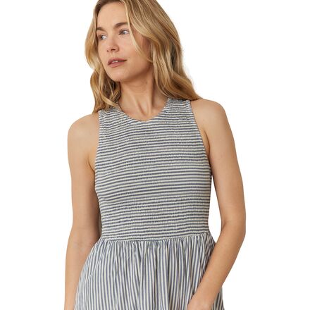 Marine Layer - Smocked Tank Stripe Midi Dress - Women's