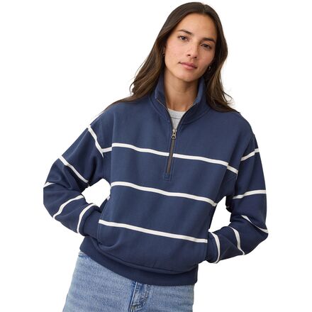 Cloud 9 Stripe Half Zip Sweatshirt - Women's