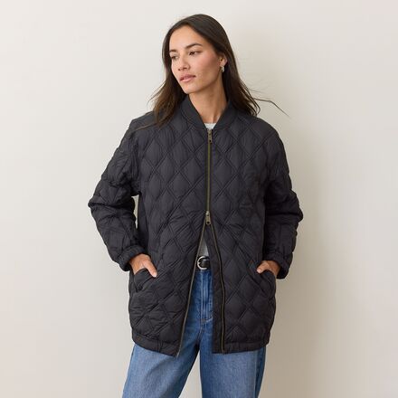 Marine Layer - Longline Nylon Bomber - Women's