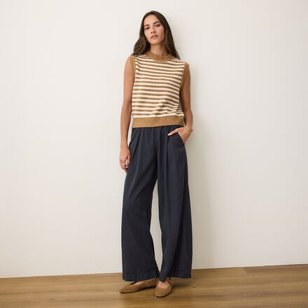 Marine Layer - Mid Gauge Stripe Sweater Vest - Women's