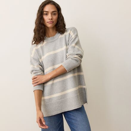 Marine Layer - Oversized Striped Crewneck Sweater - Women's