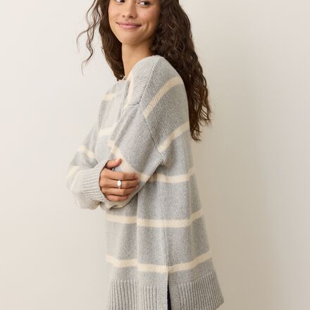 Marine Layer - Oversized Striped Crewneck Sweater - Women's
