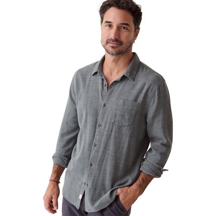 Classic Stretch Selvage Gingham Long-Sleeve Shirt - Men's
