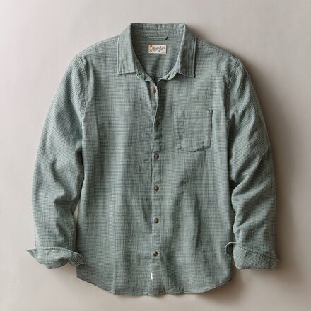 Marine Layer - Classic Stretch Selvage Gingham Long-Sleeve Shirt - Men's